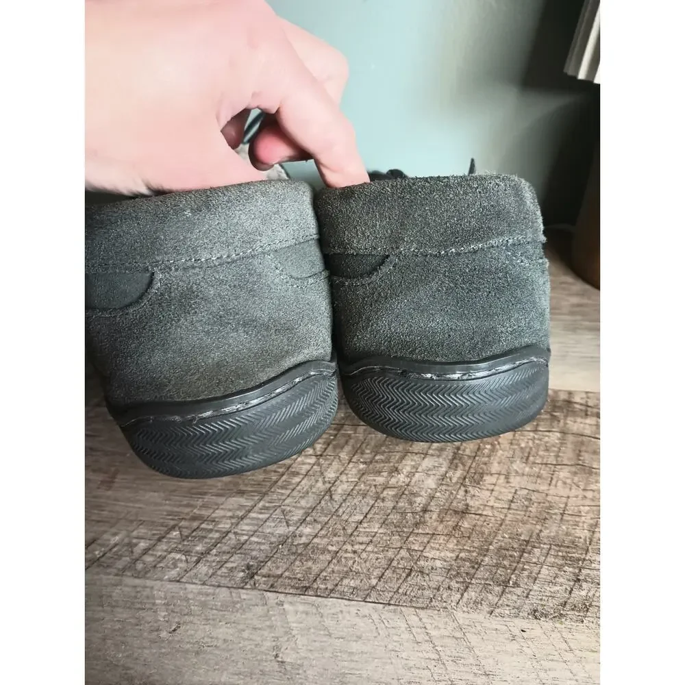 My Slippers Faux Fur Lined Leather Moccasins Mens 10 Cozy Cabin Dad Lounge